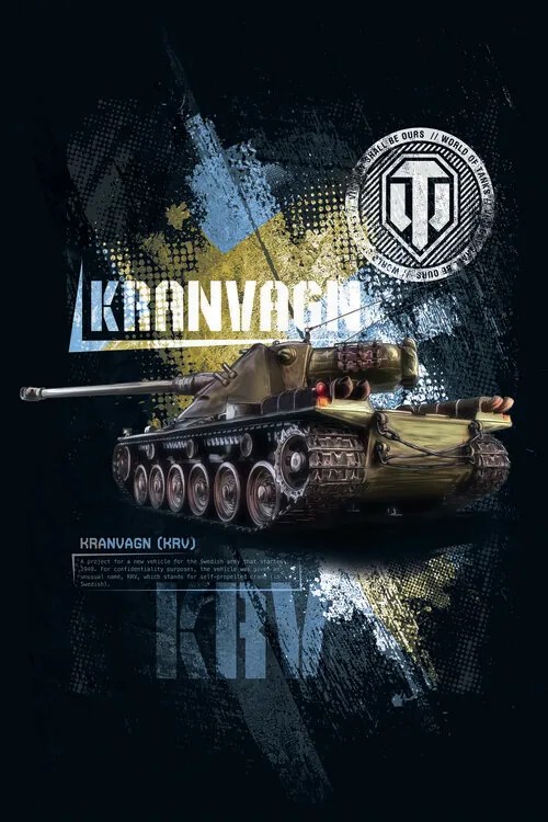 Ilustrație World of Tanks - Kranvagn, WOT