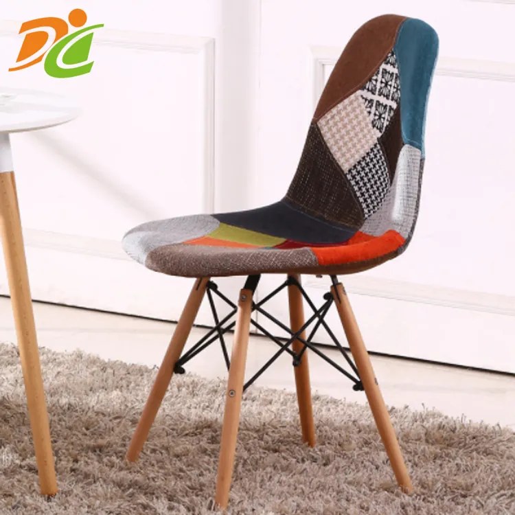 ShopJK SCAUN PATCHWORK MULTICOLOR, STILUL SCANDINAV