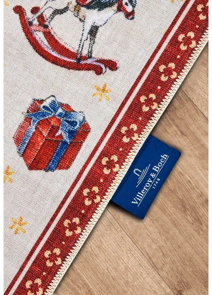 Covor tip traversă roșu 80x200 cm cu model de Crăciun Red Christmas – Villeroy&Boch