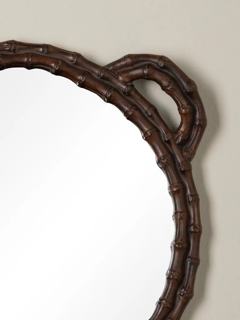Tavă rotundă cu oglindă, H29 cm, "Bamboo"