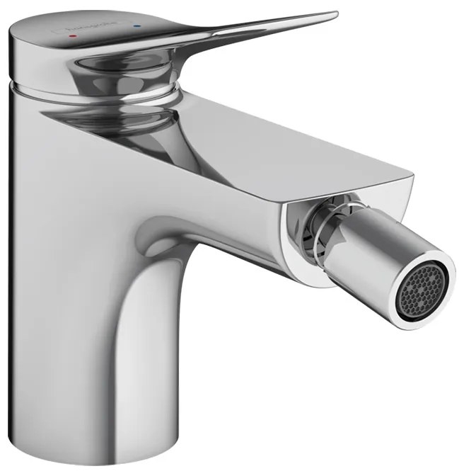 Baterie bideu, Hansgrohe, Vivenis, cu ventil, crom