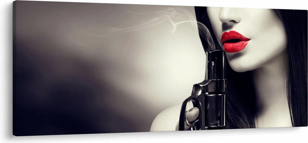 Tablou - Femeia misterioasă (120x50 cm)