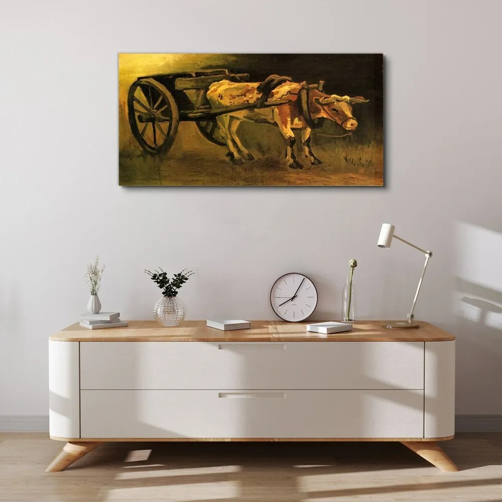 Tablou canvas Car și Boi Van Gogh