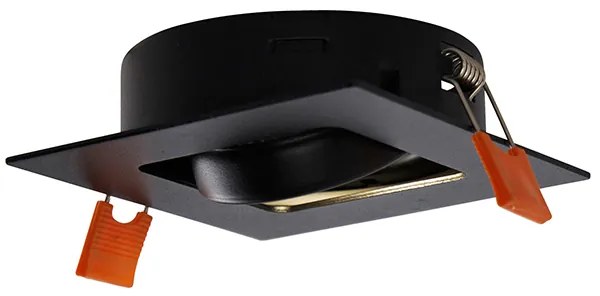 Spot modern inteligent încastrat negru cu WiFi GU10 - Artemis