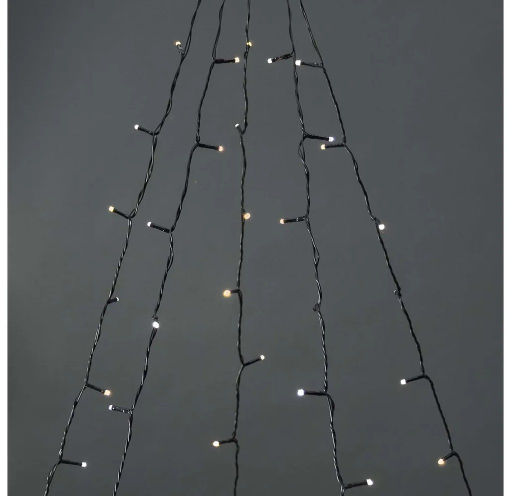 Nedis WIFILXT12W200 - LED perde de Crăciun 200 LED, 8 funcții, 5x7m, IP65, Wi-Fi