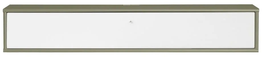 Comodă TV albă-kaki 133x22x32,5 cm Mistral – Hammel Furniture