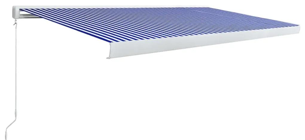 Copertina manuala tip caseta, albastru si alb, 500 x 300 cm Albastru si alb, 500 x 300 cm