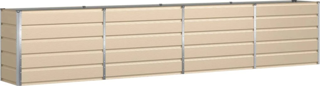 vidaXL Jardinieră Creme 480 x 50 x 45 cm Oțel Galvanizat