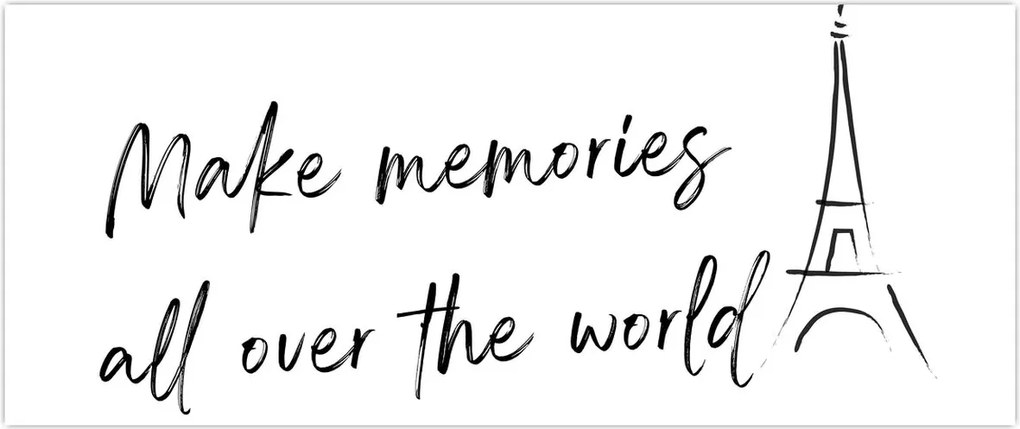 Tablou - Faceți amintiri (120x50 cm)