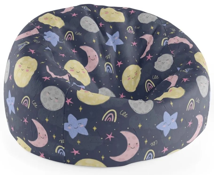 Sac de șezut Cocoon cer pentru copii, colorat