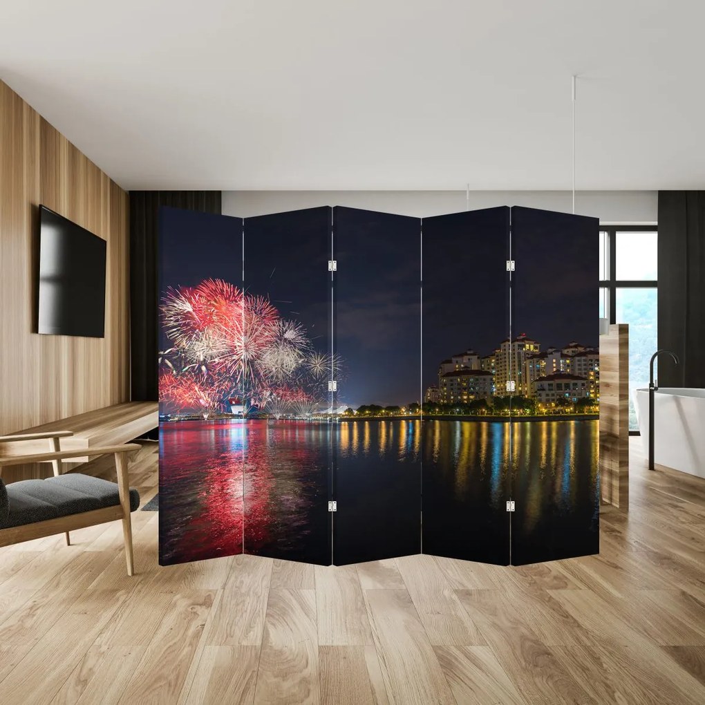 Paravan - artificii in Singapur (210x170 cm)