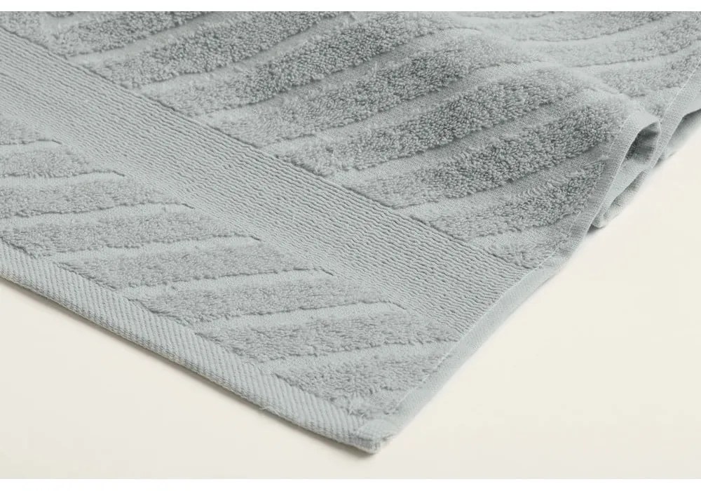 Prosoape de baie gri-deschis 2 buc. din bumbac din frotir – Foutastic