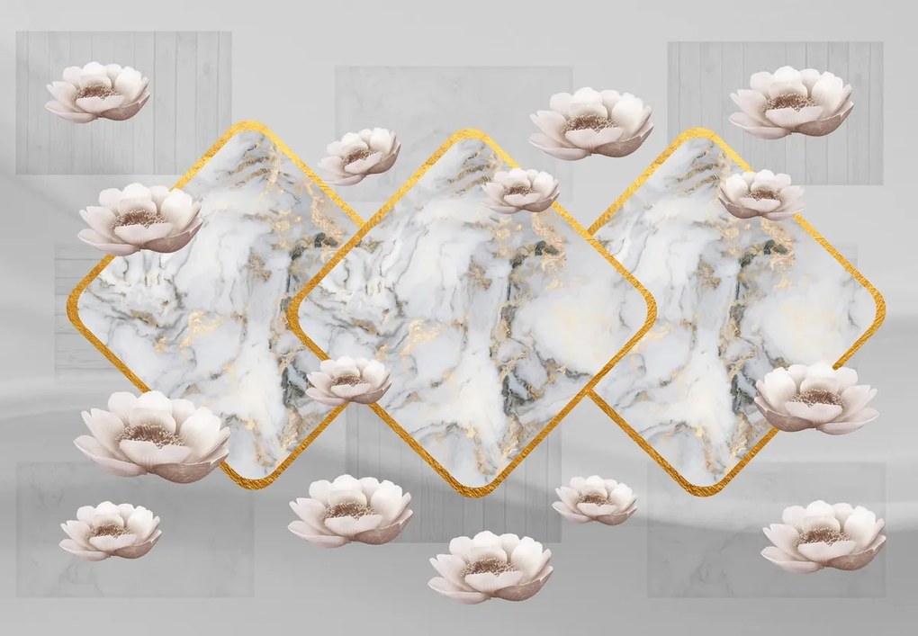 Fototapet - Colaj de materiale 3 (147x102 cm)