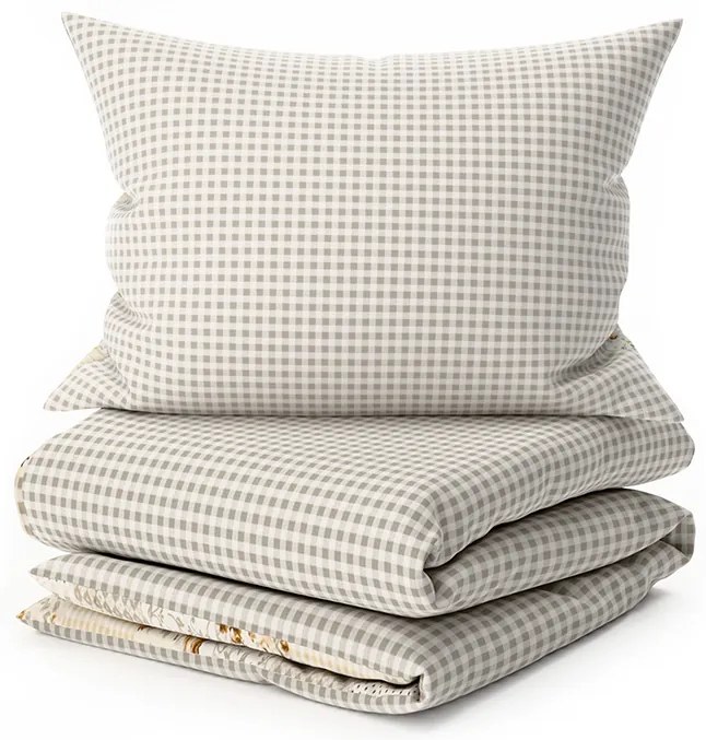 Lenjerie de pat din bumbac Renforce PATCHWORK bej Dimensiune lenjerie de pat: 70 x 90 cm | 140 x 200 cm