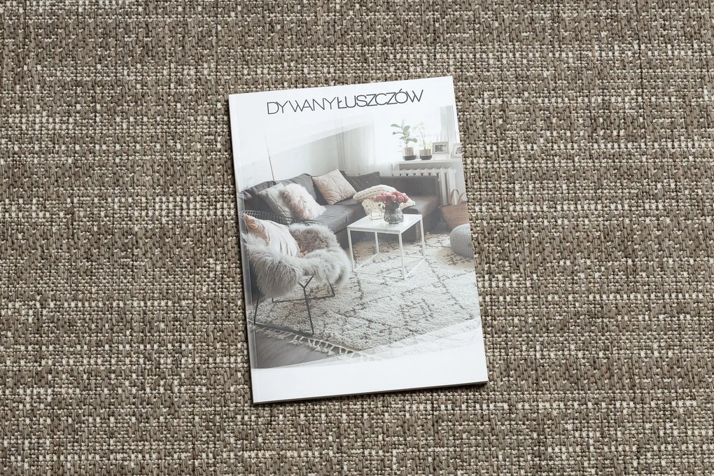 Covor sisal Floorlux 20389 taupe si şampanie melange