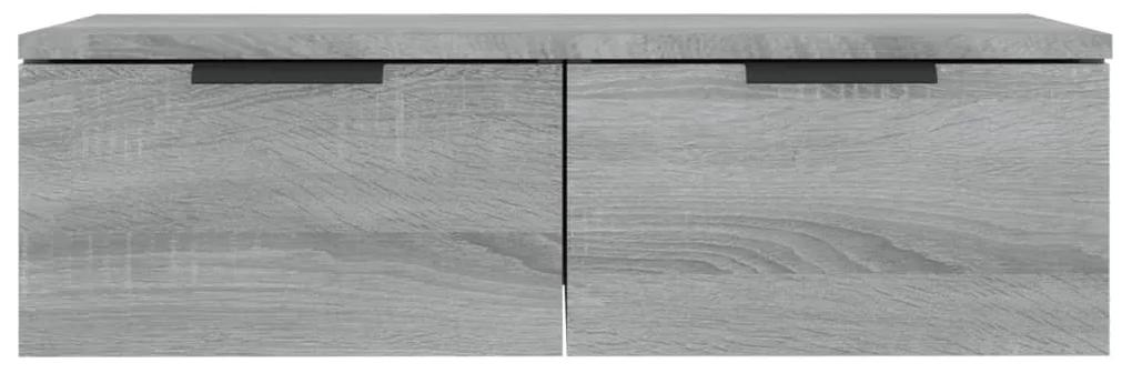 Dulap de perete, gri sonoma, 68x30x20 cm, lemn compozit sonoma gri