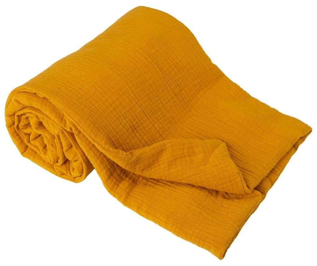 Pătură de copii galben, 75 x 100 cm