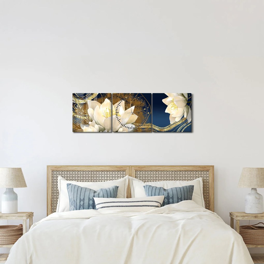 Tablou - Colaj (cu ceas) (90x30 cm)