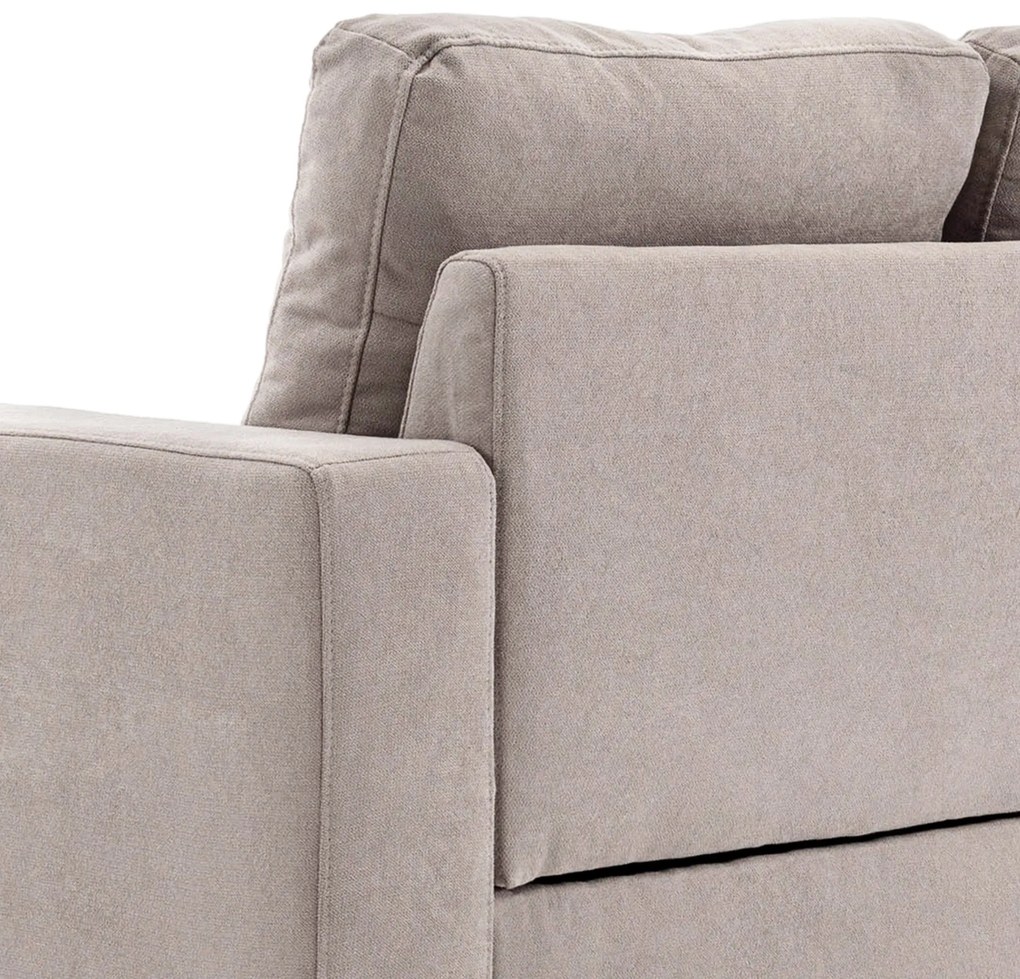HOMCOM Canapea colțar în material textil de lin, 193 cm formă L, design scandinav pentru living, apartament, spațiu mic, gri deschis | Aosom Romania