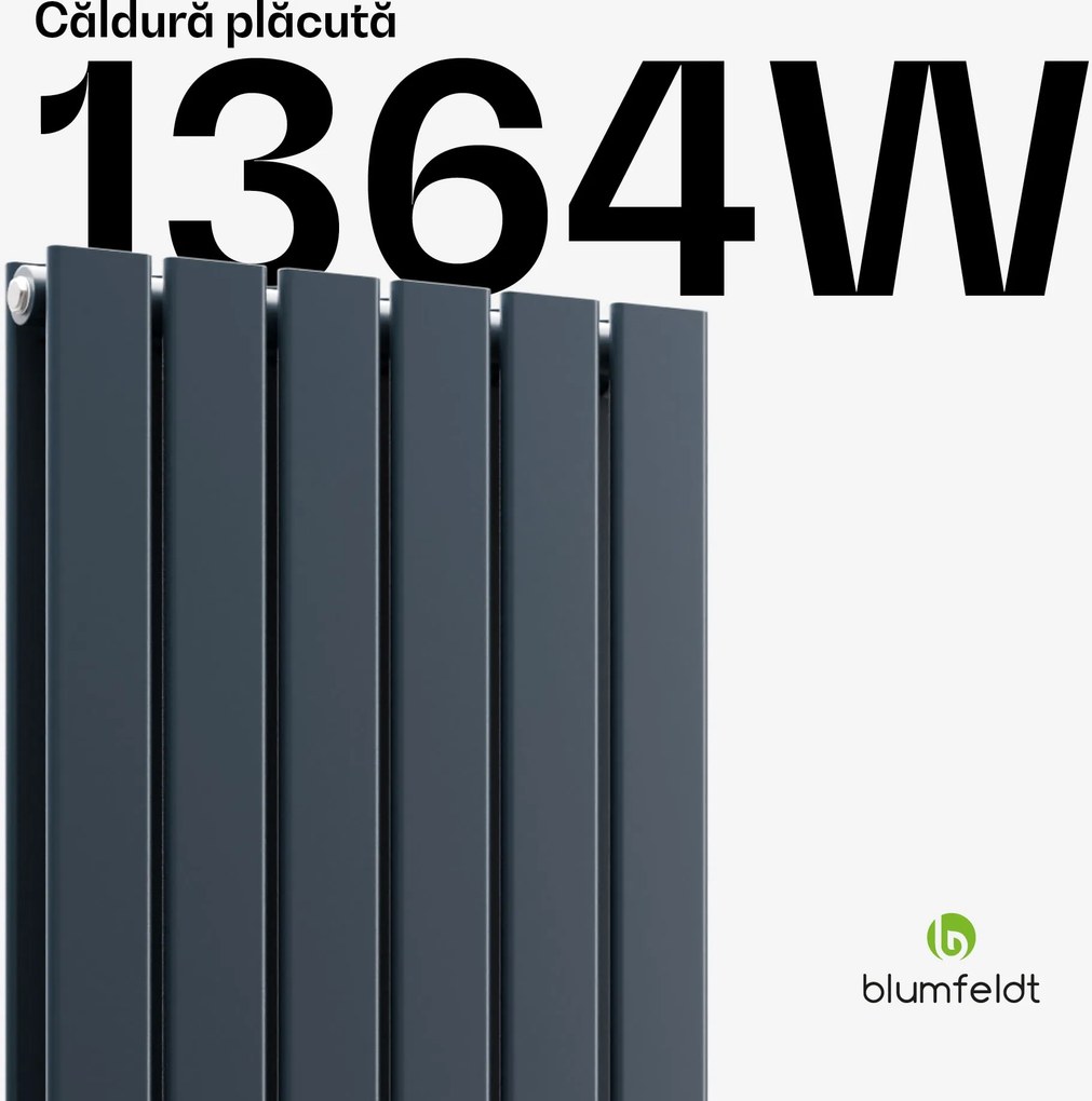 Blumfeldt Ontario radiator 180x45 Putere 1364 W