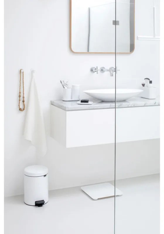Set 2 agatatoare prosoape Brabantia ReNew 1003486, Kit de montare inclus, Pana la 2 kg, Alb