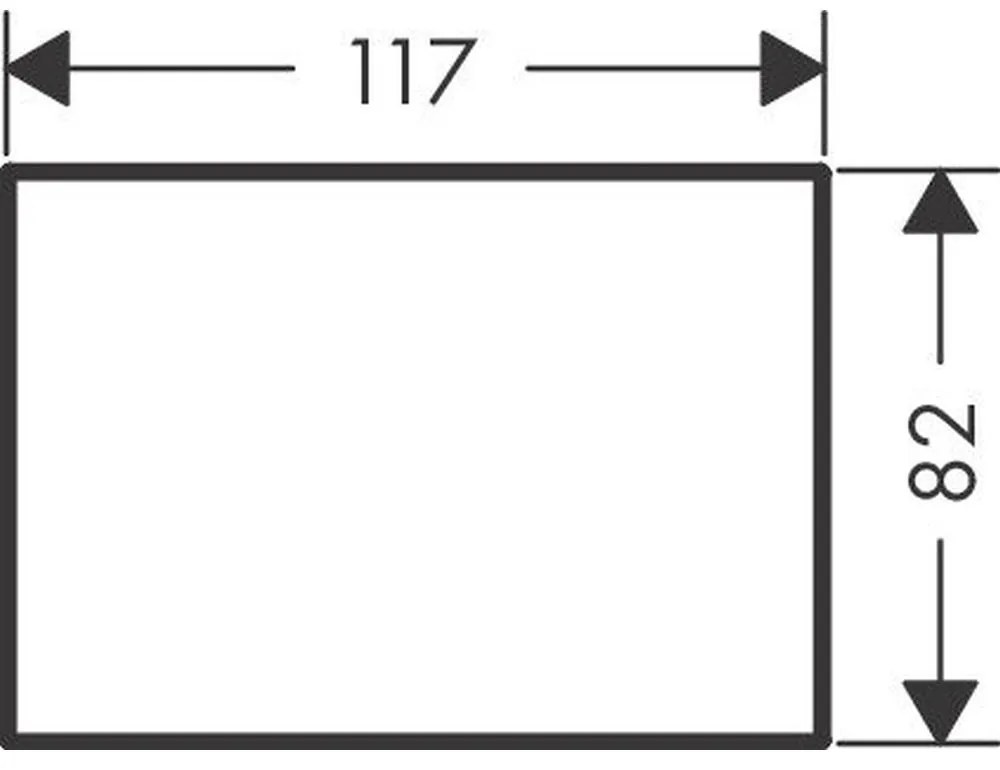 Placa superioara decorativa red gold lucios pentru baterie bideu Hansgrohe Axor MyEdition Red gold lucios