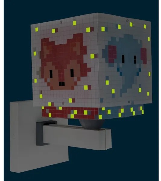 Aplică pentru copii Dalber 63379 LITTLE PIXEL 1xE27/15W/230V