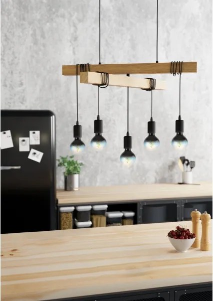 Lustră pe cablu TOWNSHEND 5xE27/60W/230V Eglo 43629