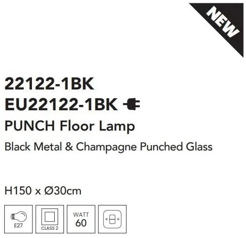 Lampadar, Lampa de podea design modern minimalist Punch