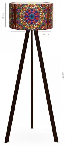 Lampadar AYD 1xE27/40W/230V maro/multicolor