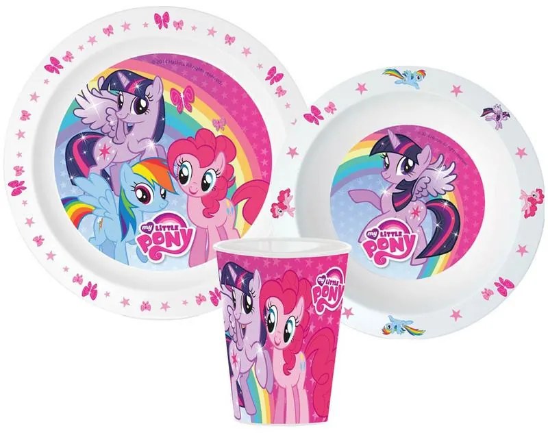 Micul meu ponei set de vase, set din plastic micro, pahar 260 ml