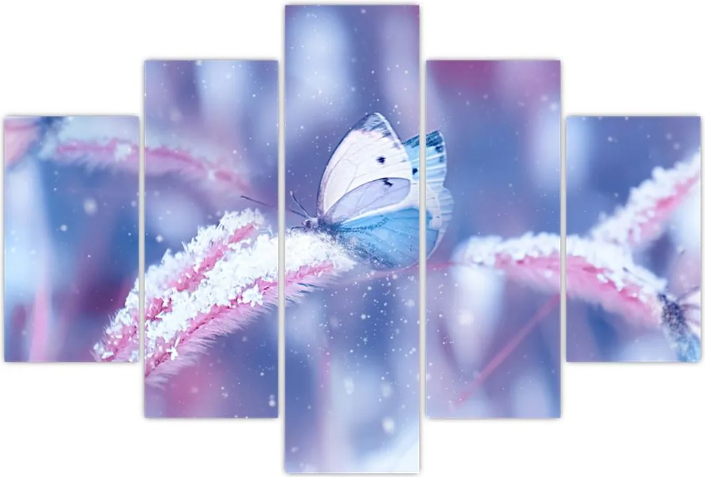 Tablou - Fluturi iarna (150x105 cm)