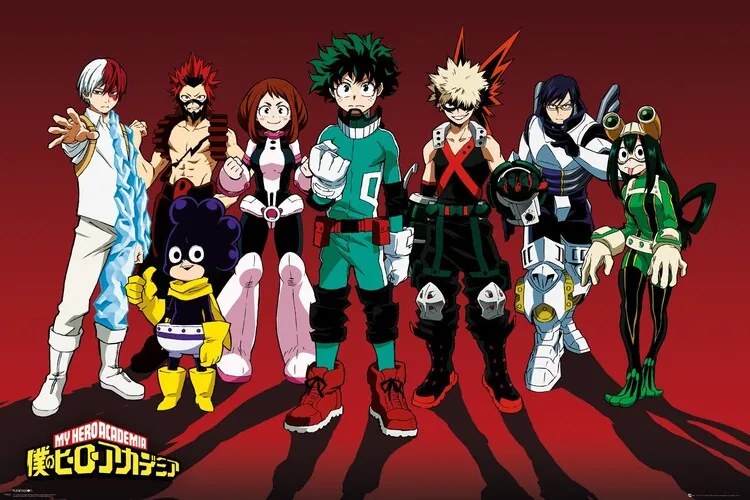 Poster My Hero Academia - Line Up