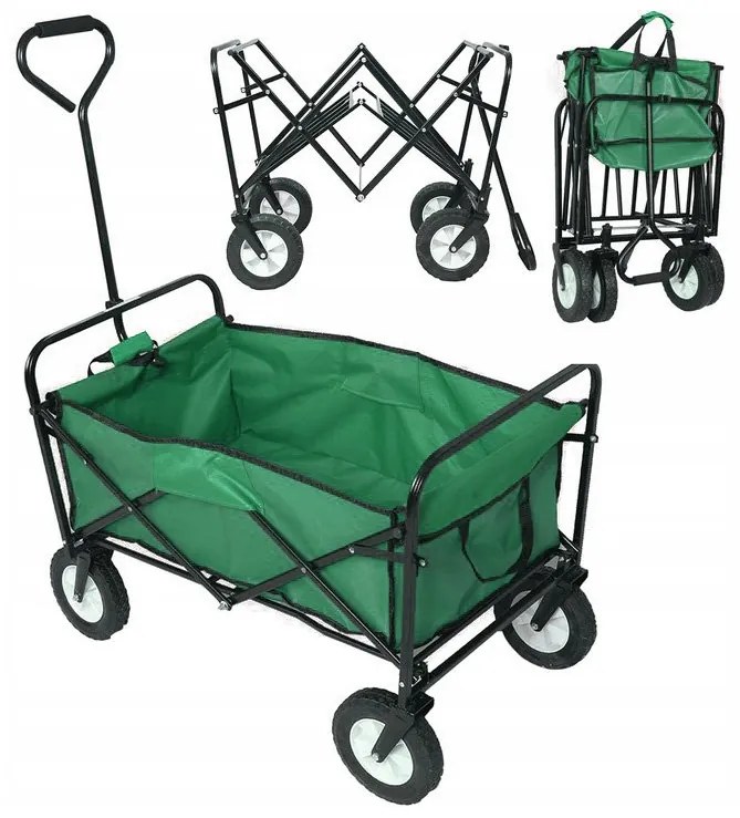 ShopJK CĂRUCIOR PLIABIL 145L - VERDE