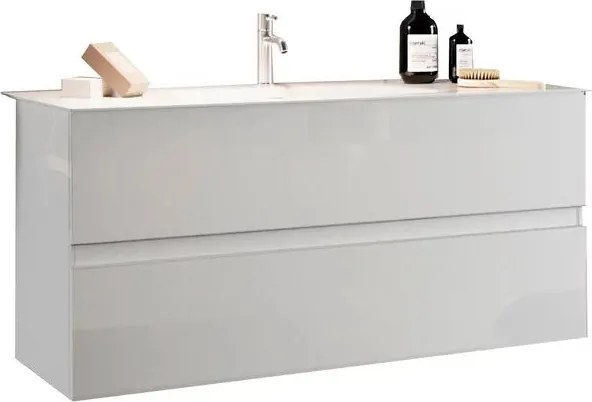Set dulap baza si lavoar suspendat alb LC Mobili Italia Start 82x53x47 cm