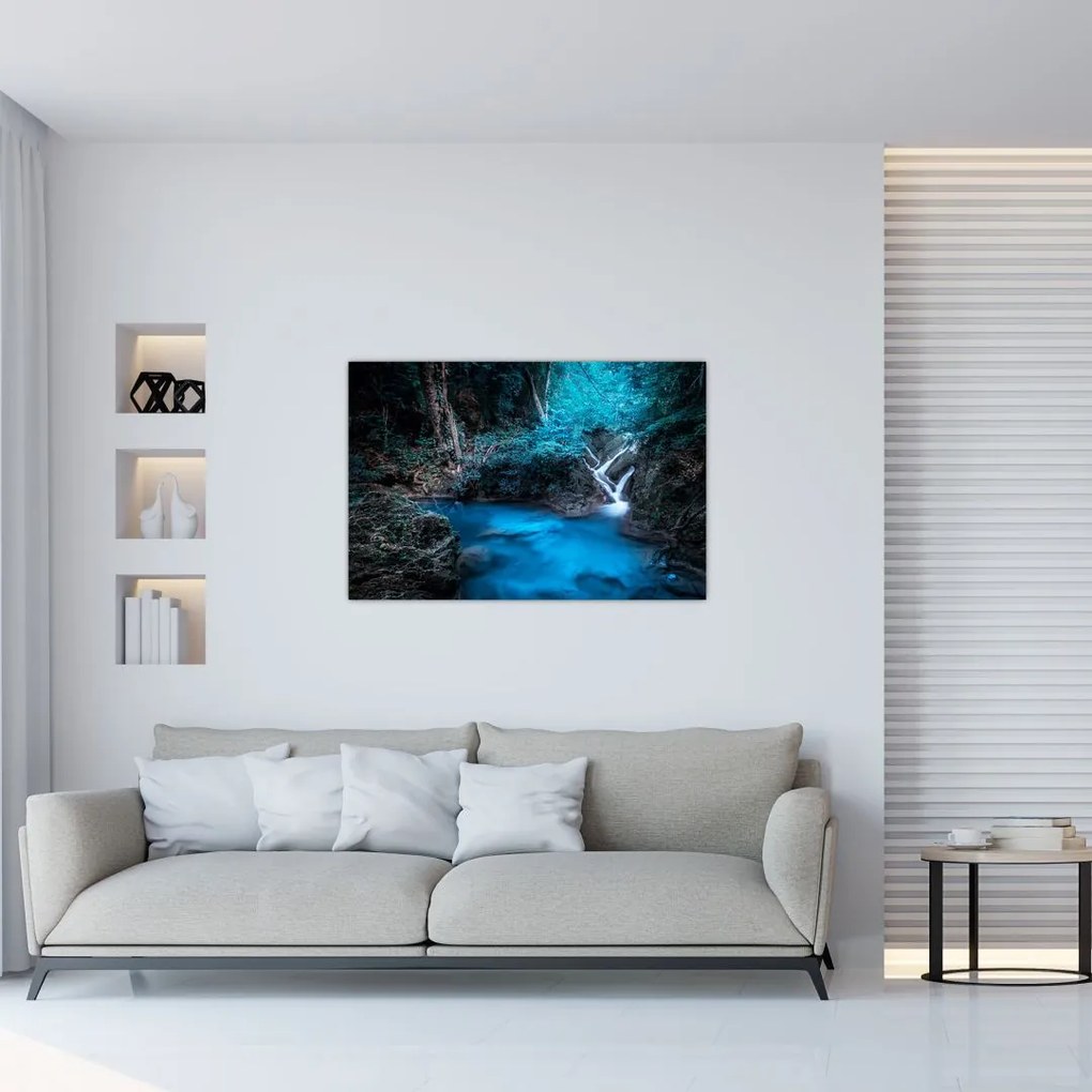 Tablou - Noaptea magică în pădurea tropicală (90x60 cm)