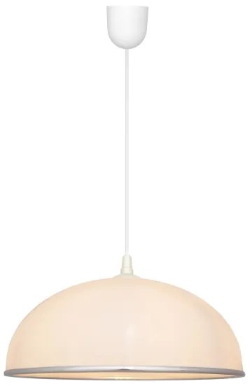 Lustră pe lanț CIRCLE 1xE27/15W/230V albă