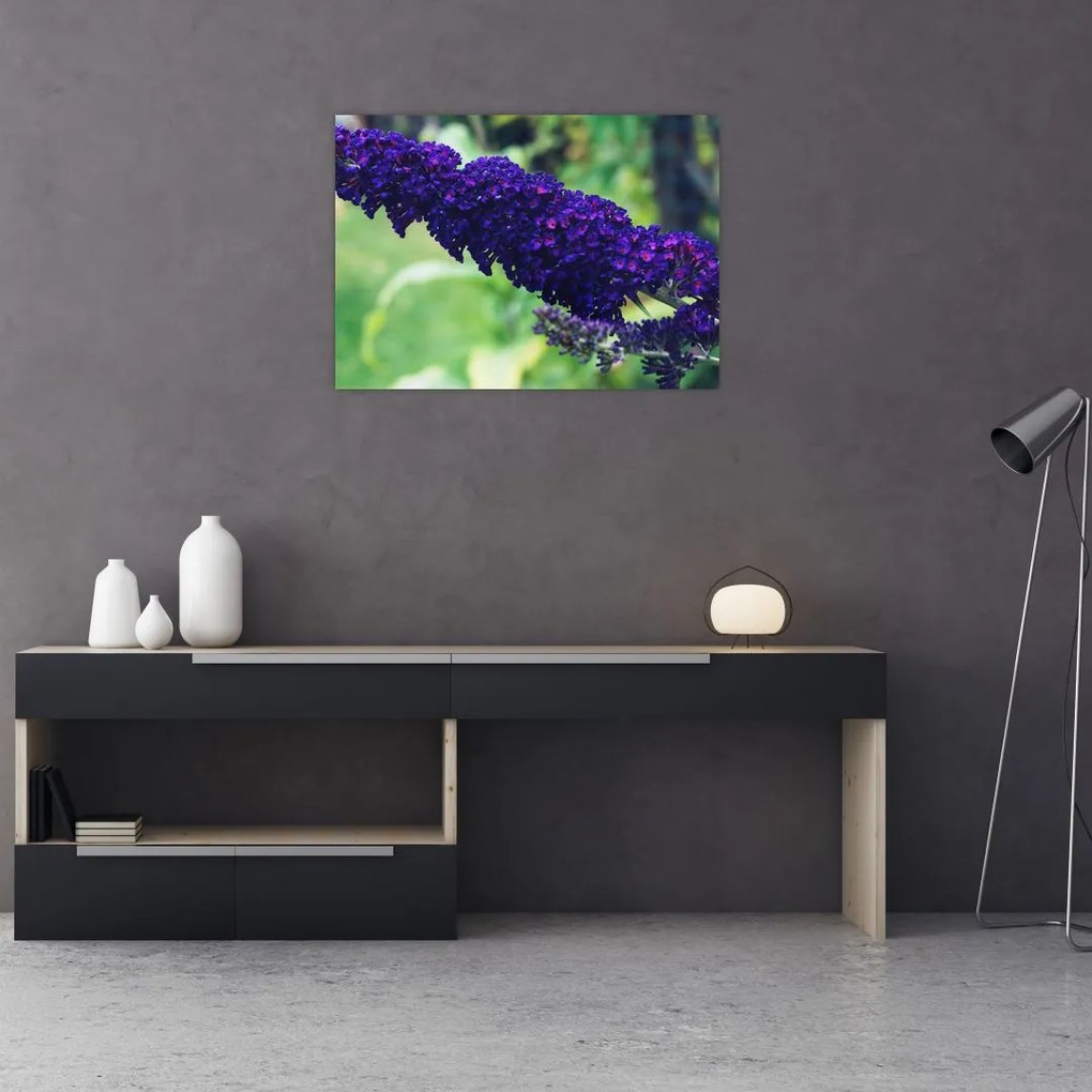 Tablou cu floare albastră (70x50 cm)