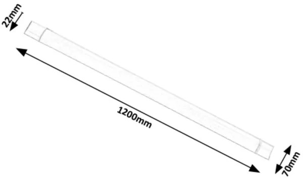 Rabalux 1453 - Lampă LED design minimalist BATTEN LED/40W/230V