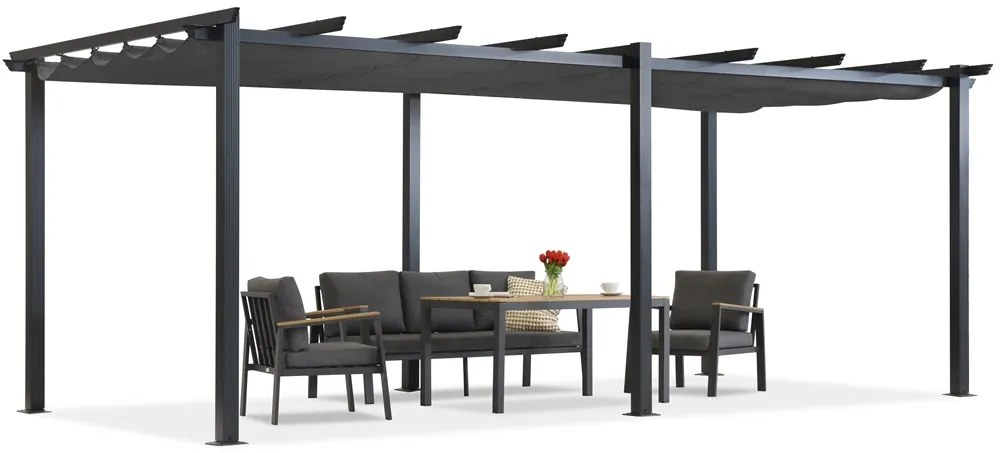 Pergolă terasă Barbados 3x6 m Garden Point antracit