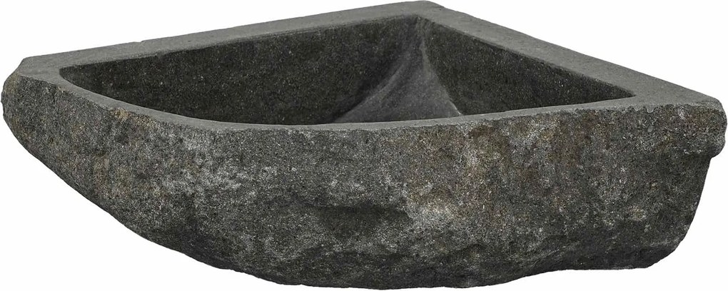 vidaXL Chiuvetă Gri (30-37) x (30-37) x 12 cm Piatra de Râu