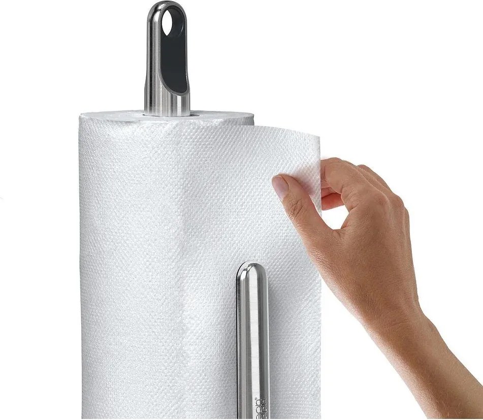 Suport orizontal pentru prosoape de bucătărie din hârtie gri închis din plastic Hold – Joseph Joseph