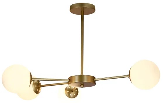 Lustră pe tijă MATI 4xG9/20W/230V aurie