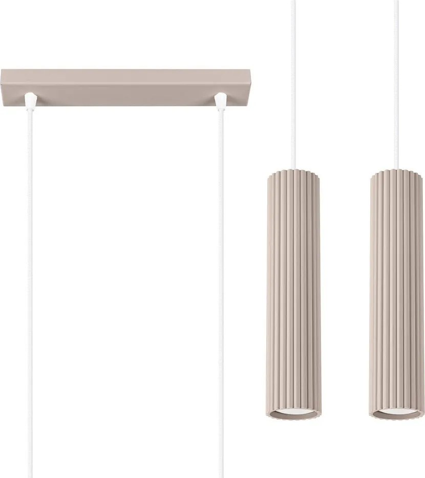 Lustră taupe din metal Gleam – Sollux