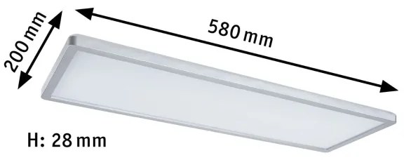 Panou dimabil LED/20W RGBW ATRIA 230V Paulmann 71020 + telecomandă