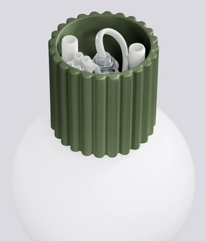 Aplică de perete verde ø 12 cm Orbital – Sollux