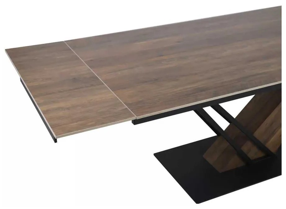 Masă de bucătărie Michel II 160 x 90 cm, stejar / negru