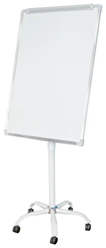 Tabla flipchart magnetica, pe roti, din plastic, 70x100 cm