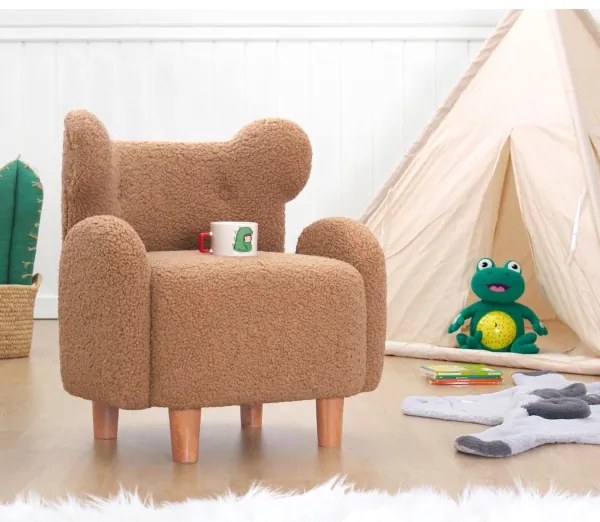 Fotoliu pentru copii TOBI maro