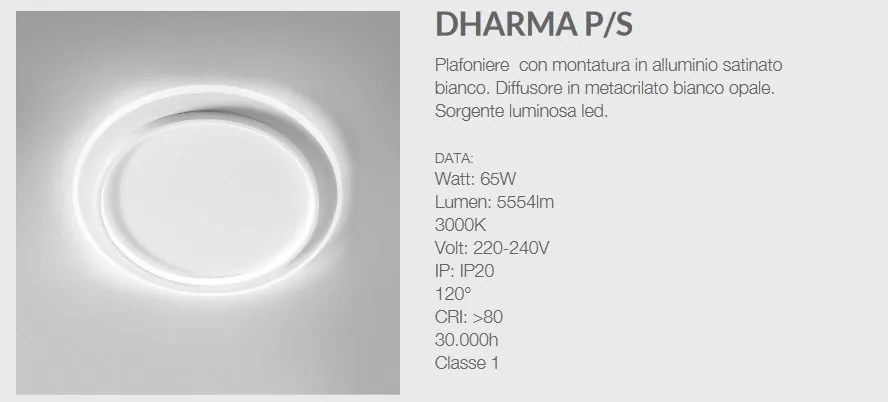 Plafoniera LED moderna DHARMA 70cm
